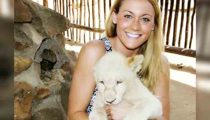 Cassandra with Lion Cubs