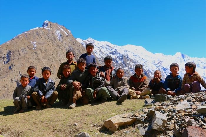 children Shigarthang Valley Skardu