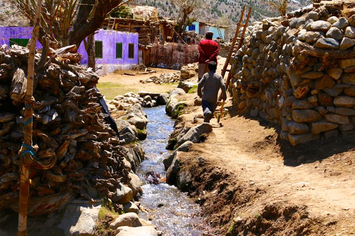 water stream Shigarthang Valley In Skardu
