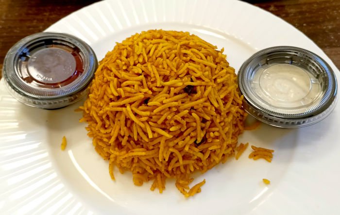 Lebanese rice with BBQ